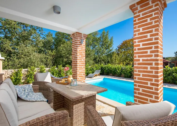Romantic With Pool, Surrounded By Nature - Id 2507 - By Traveler Tourist Agency Krk *